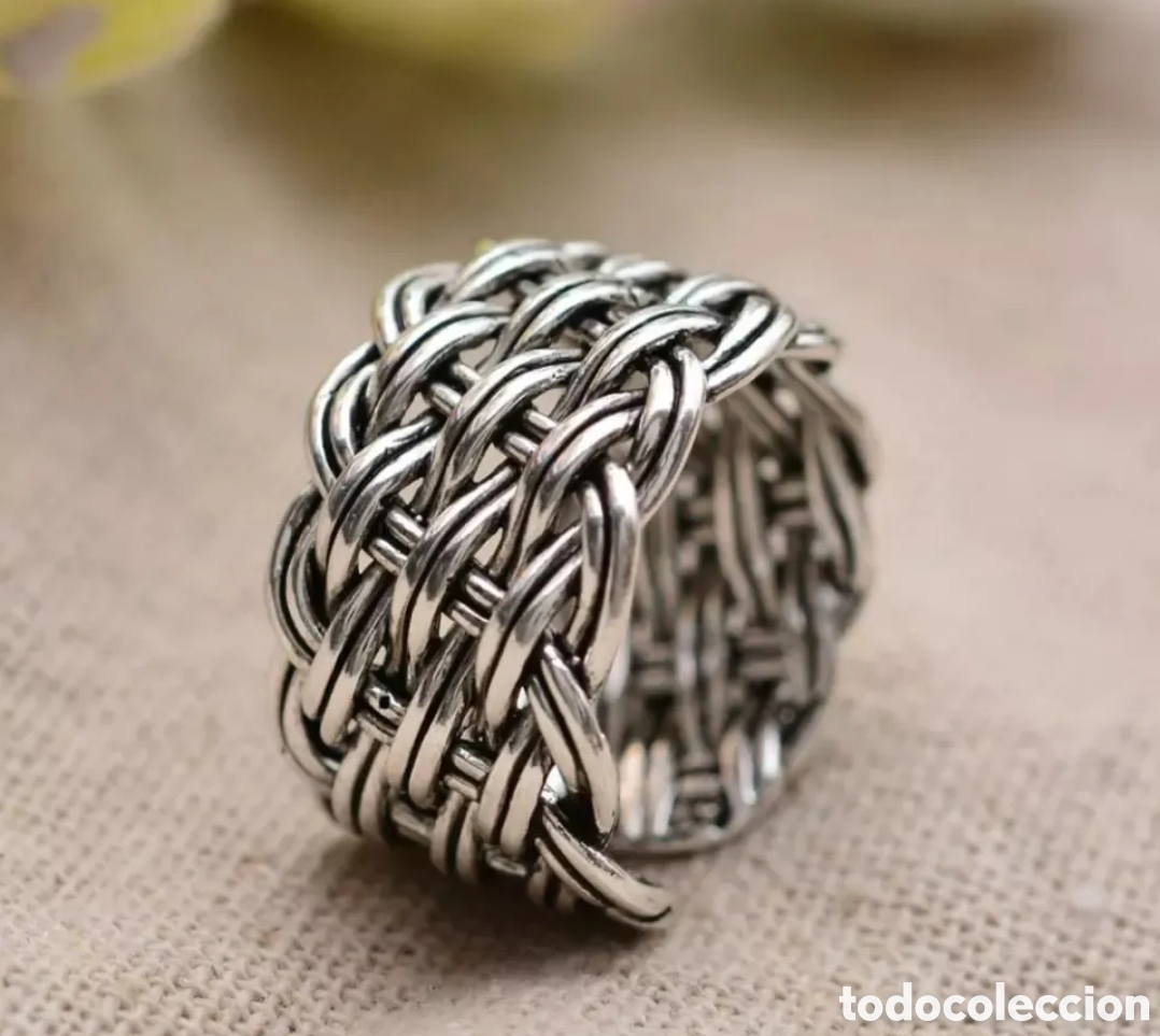 Joyeria: FANT&Aacute;STICO ANILLO DE PLATA TIBETANA. REF S5 EOS ANILLOS - Foto 4