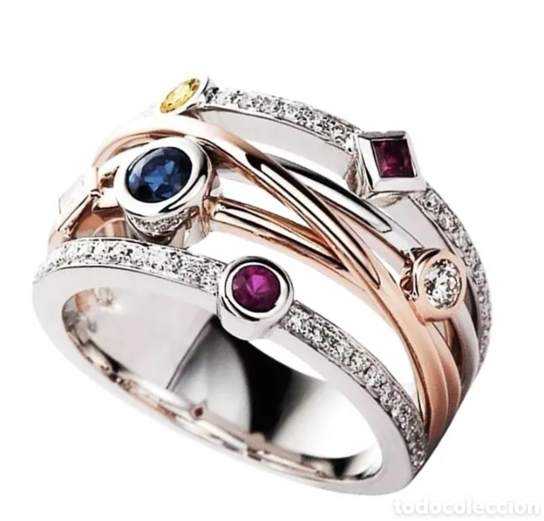 Joyeria: FANT&Aacute;STICO ANILLO CON CIRCONITAS. REF S4 EOS ANILLOS - Foto 3