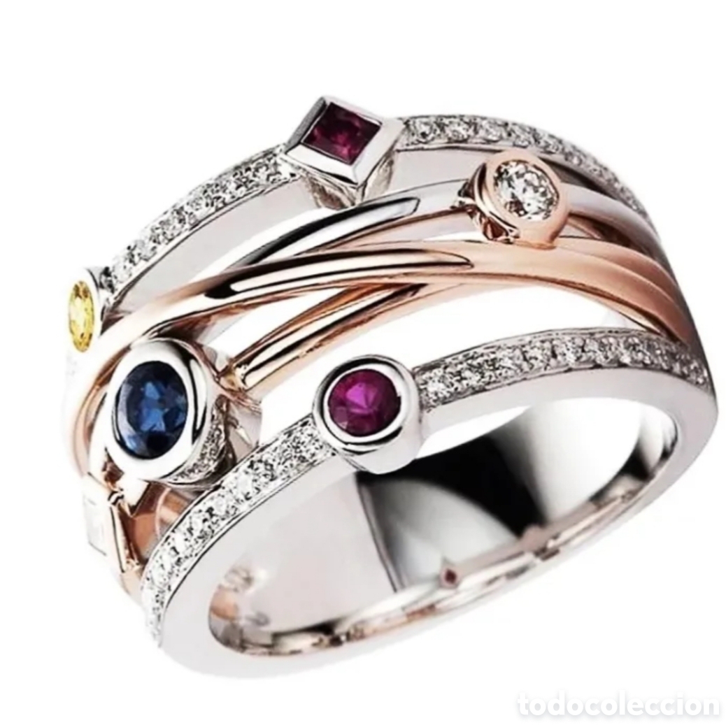 Joyeria: FANT&Aacute;STICO ANILLO CON CIRCONITAS. REF S4 EOS ANILLOS - Foto 1