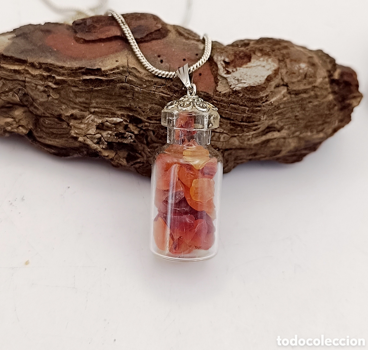 Joyeria: Collar de Botellita de &Aacute;gata Cornalina - Foto 1