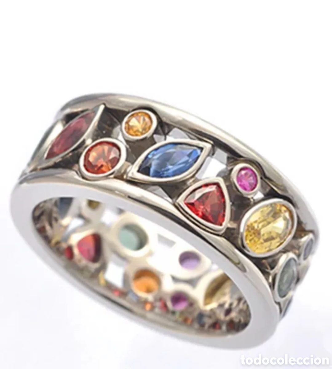 Joyeria: FANT&Aacute;STICO ANILLO CON CIRCONITAS. REF S4 EOS ANILLOS - Foto 2
