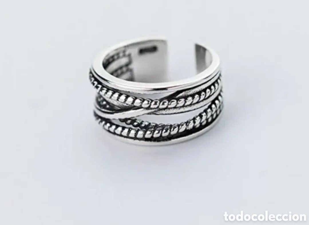 Joyeria: FANT&Aacute;STICO ANILLO DE PLATA TIBETANA. REF S4 EOS ANILLOS - Foto 1