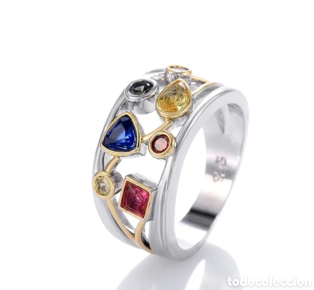 Joyeria: FANT&Aacute;STICO ANILLO CON CIRCONITAS. REF S4 EOS ANILLOS - Foto 2