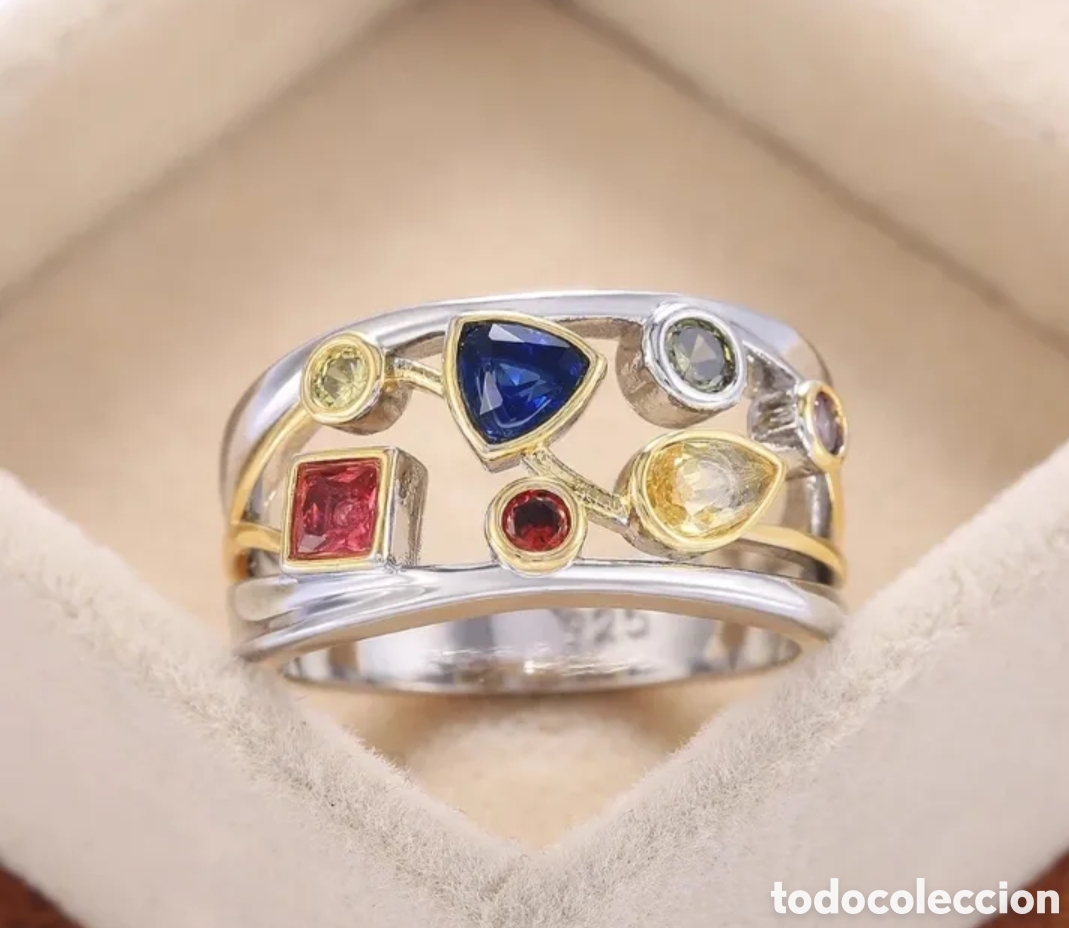Joyeria: FANT&Aacute;STICO ANILLO CON CIRCONITAS. REF S4 EOS ANILLOS - Foto 1