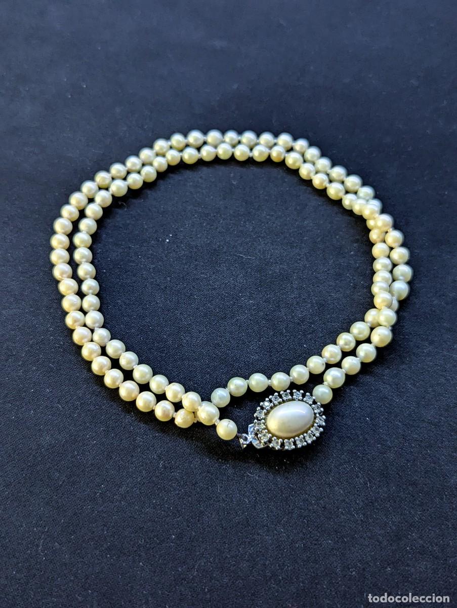 Joyeria: Collar de perlas redondas vintage - Foto 1