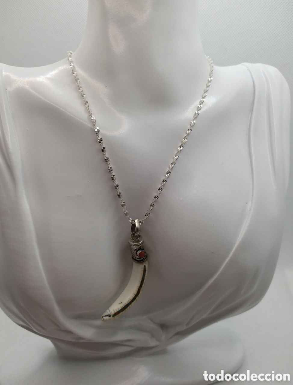 Joyeria: Cadena y colgante CUERNO de la Suerte - Foto 2