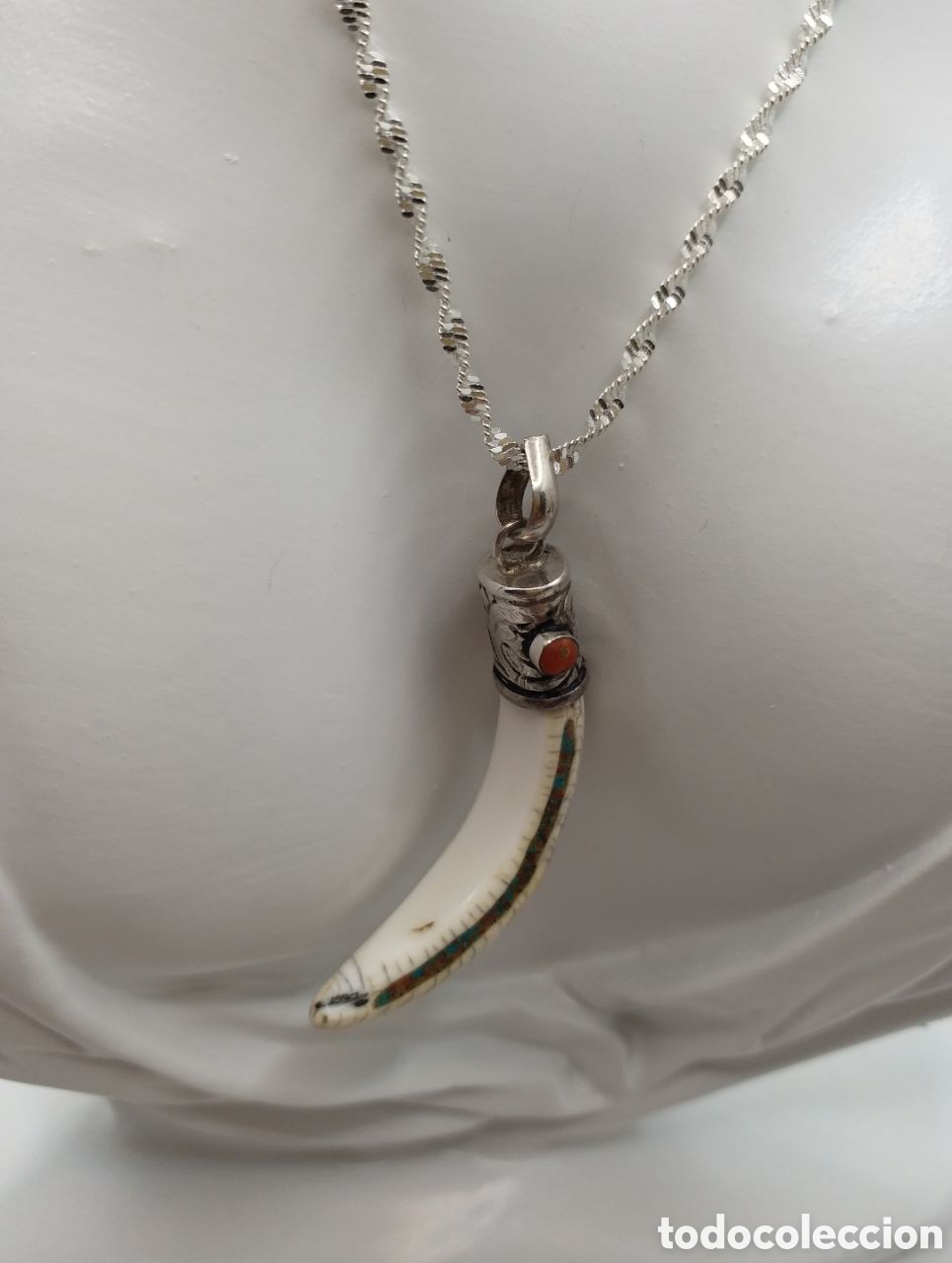 Joyeria: Cadena y colgante CUERNO de la Suerte - Foto 1