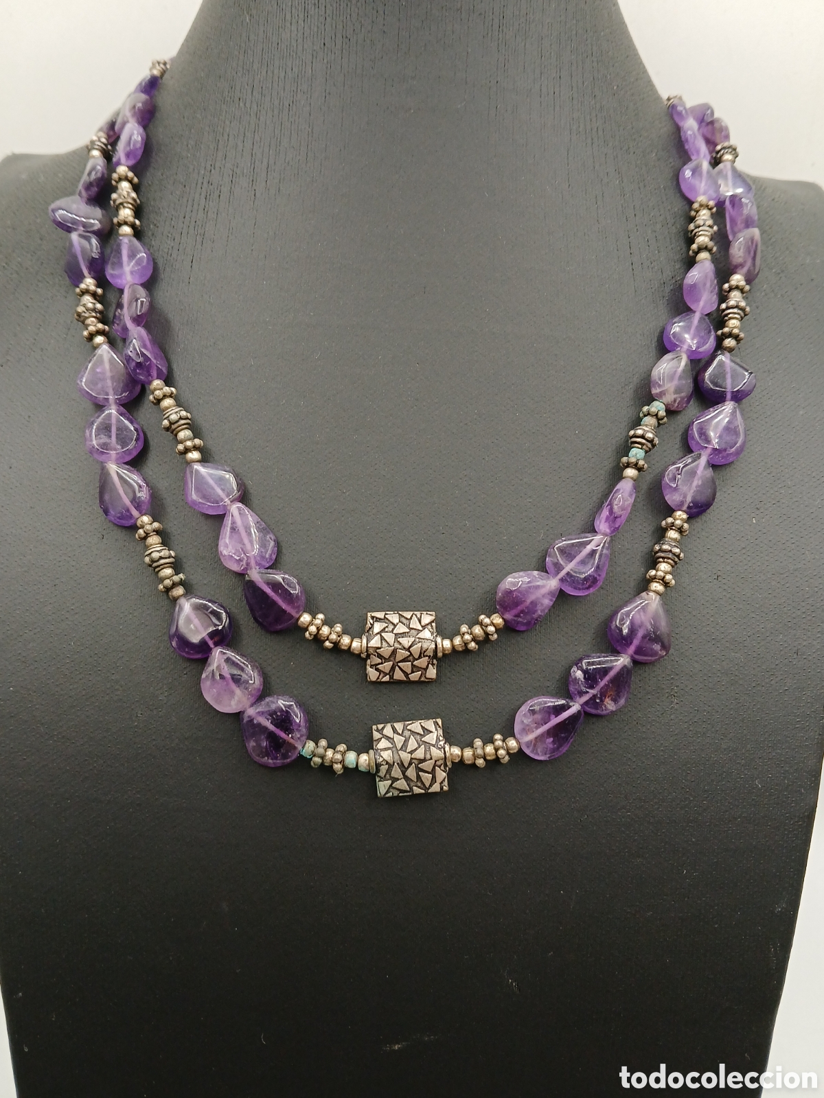 Joyeria: Collar plata 925mls y amatista - Foto 1