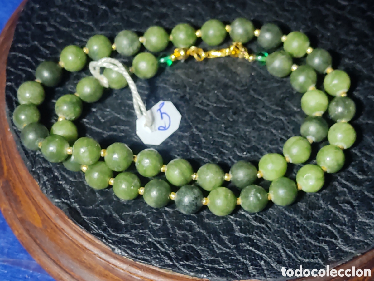 Joyeria: Collar de jade & pedrer&iacute;a verde.*5* - Foto 4