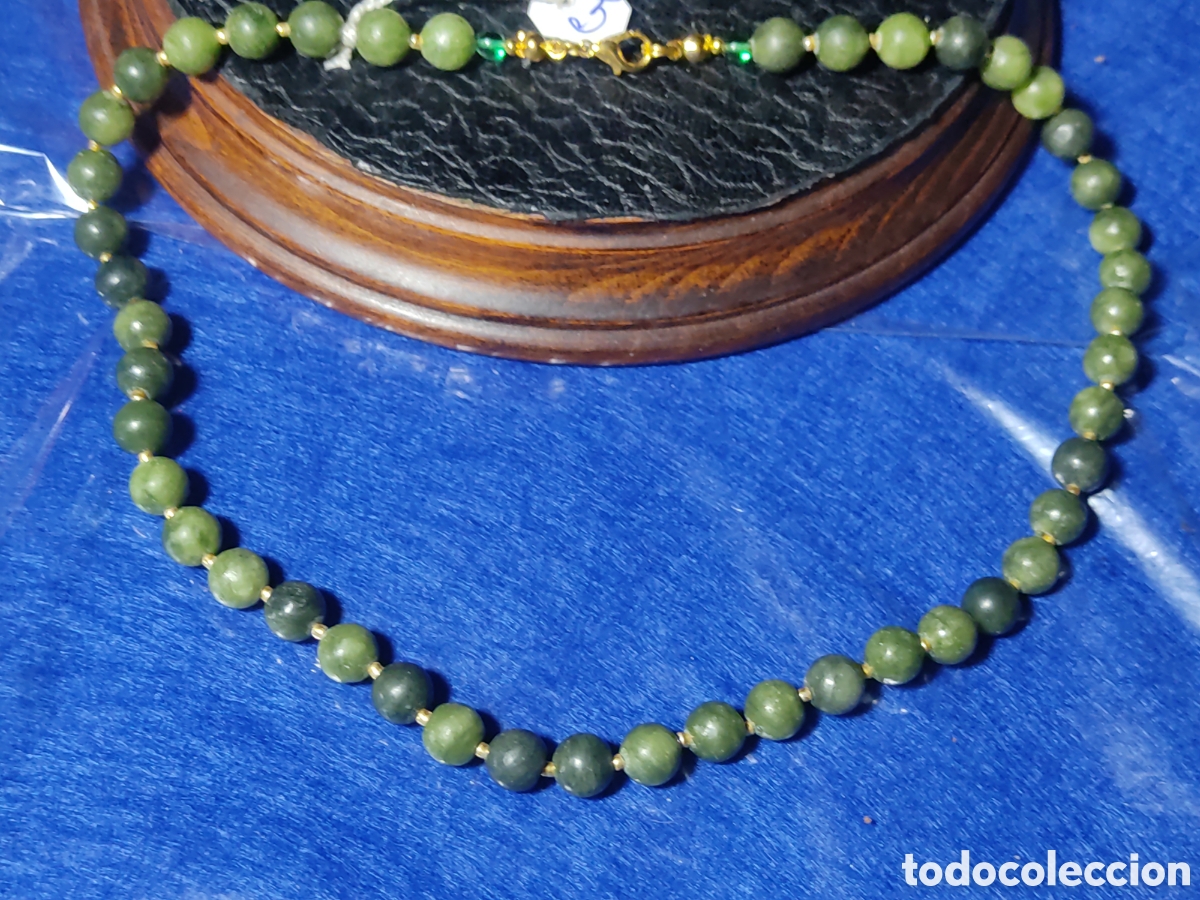 Joyeria: Collar de jade & pedrer&iacute;a verde.*5* - Foto 1