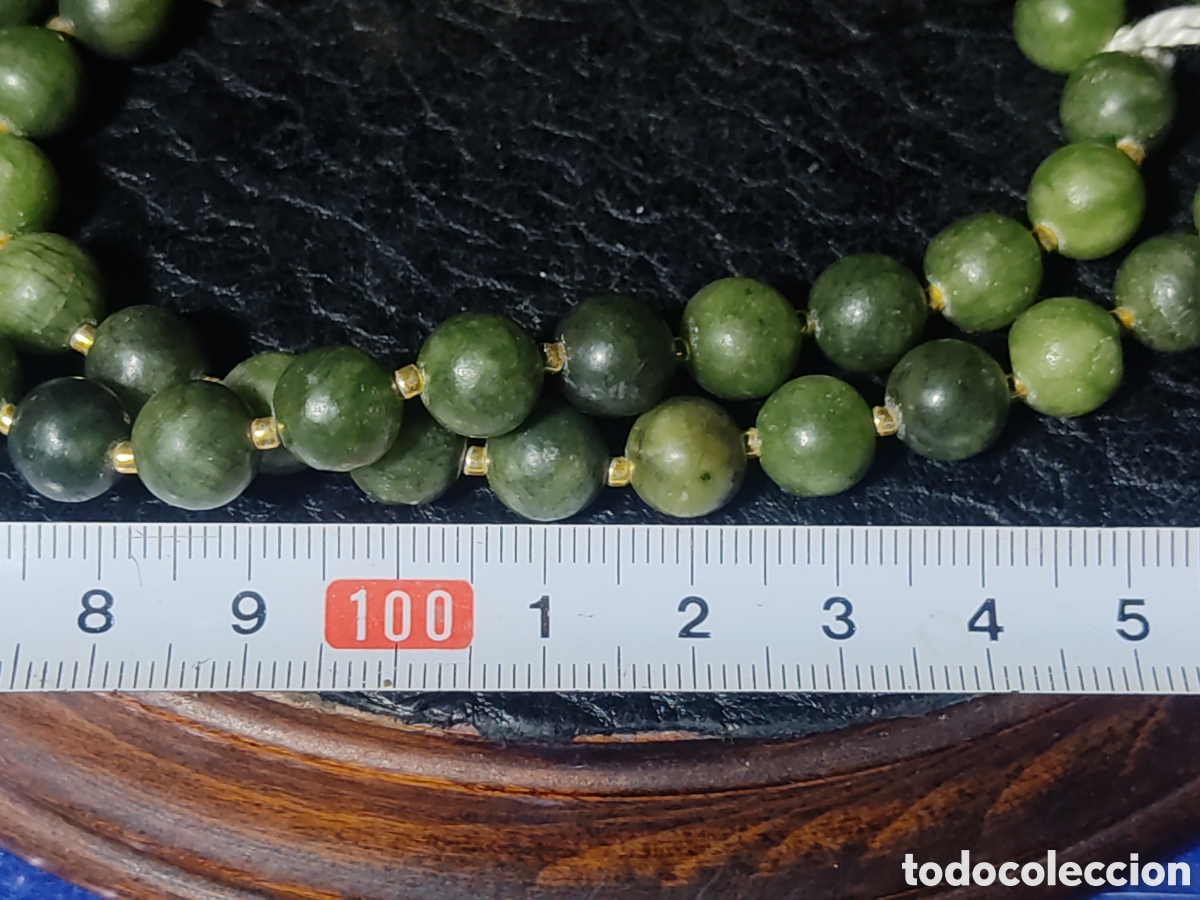 Joyeria: Collar de jade & pedrer&iacute;a verde.*18* - Foto 4