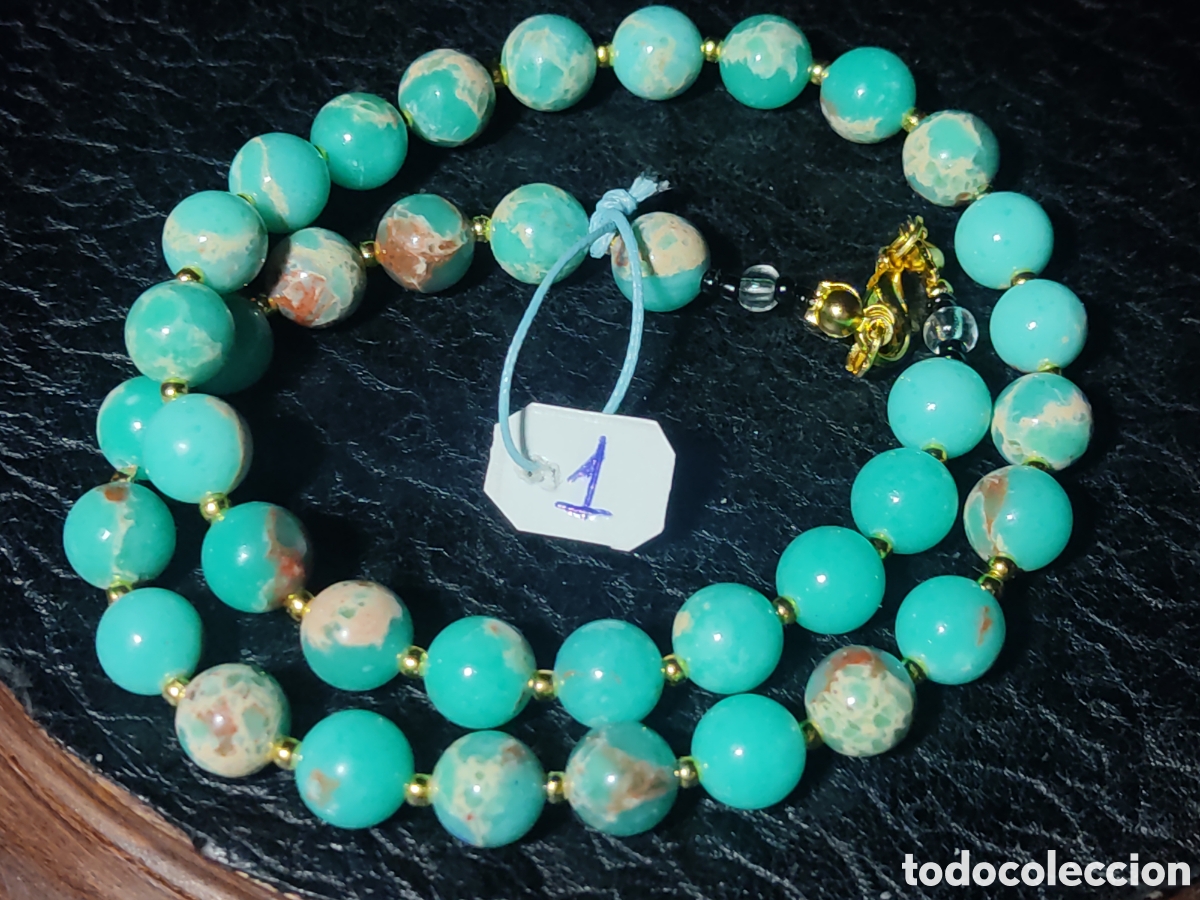 Joyeria: Collar de Jaspe piel de serpiente. *1* - Foto 4
