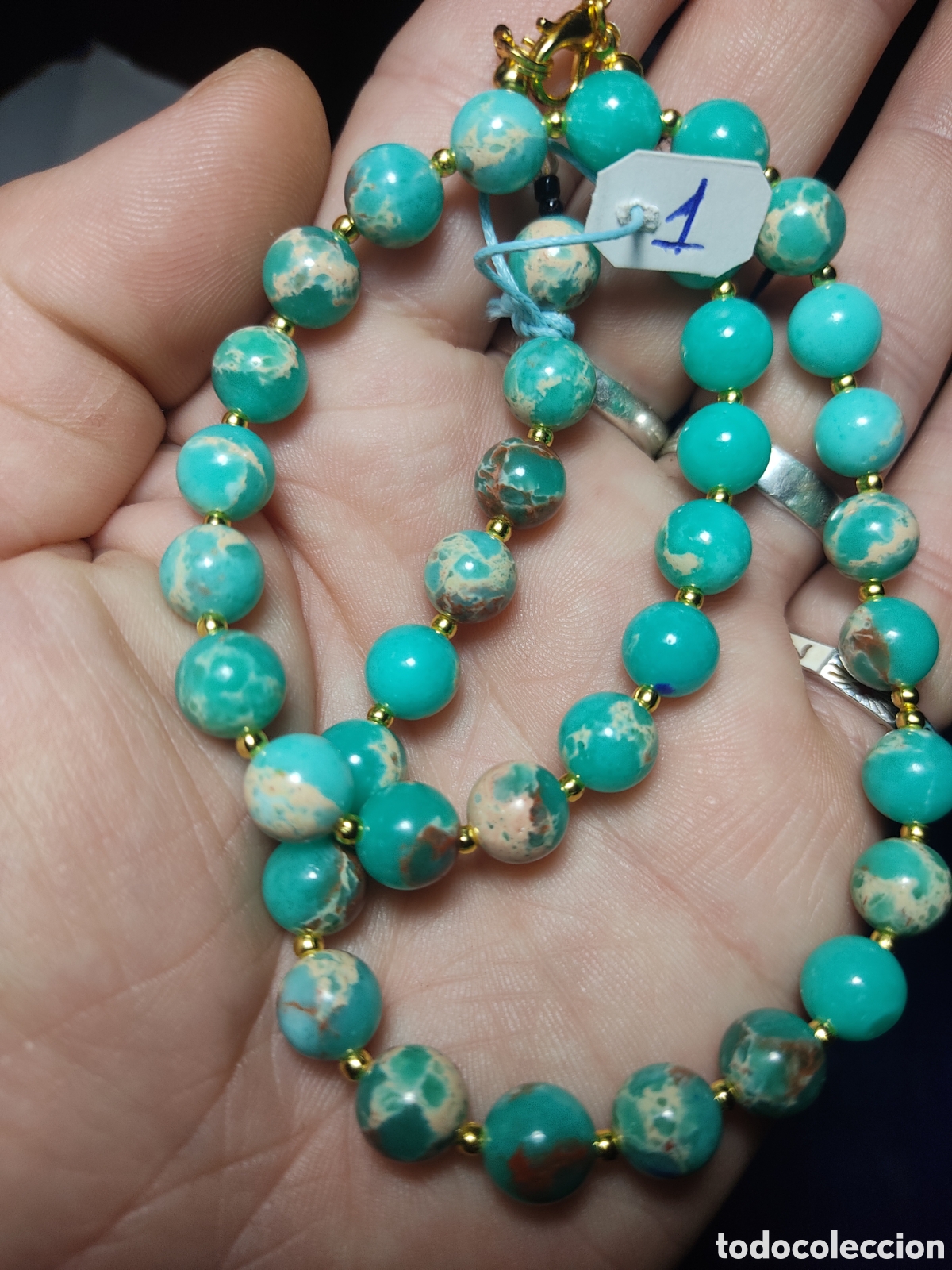 Joyeria: Collar de Jaspe piel de serpiente. *1* - Foto 6