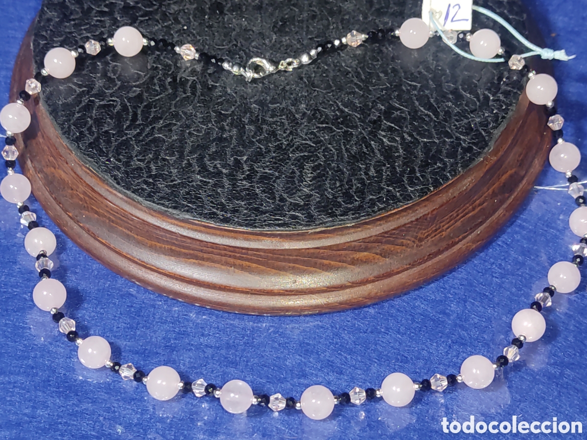 Joyeria: Collar de cuarzo rosa. *12* - Foto 2