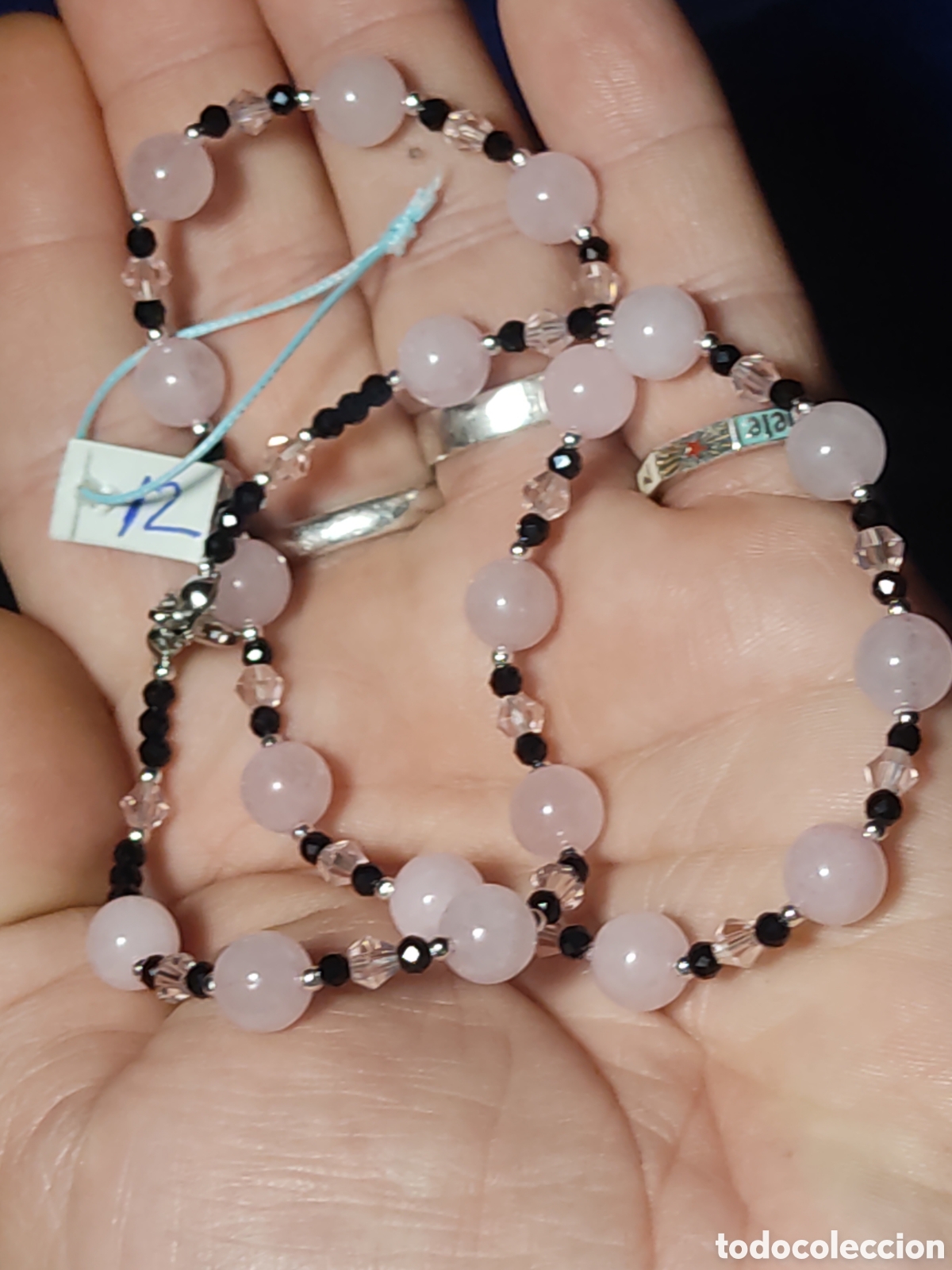 Joyeria: Collar de cuarzo rosa. *12* - Foto 6