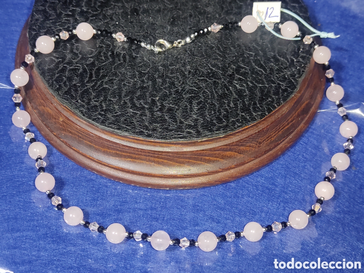 Joyeria: Collar de cuarzo rosa. *12* - Foto 1