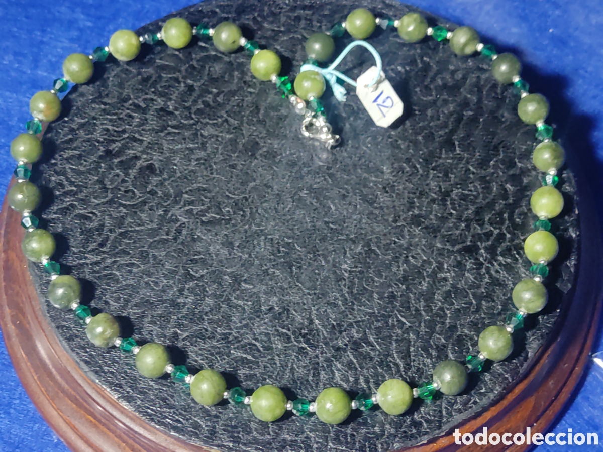 Joyeria: Collar de Jade o pedrer&iacute;a verde. *12* - Foto 1