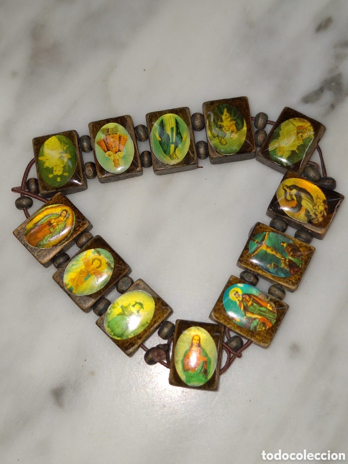 Joyeria: Pulsera rosario madera - Foto 1