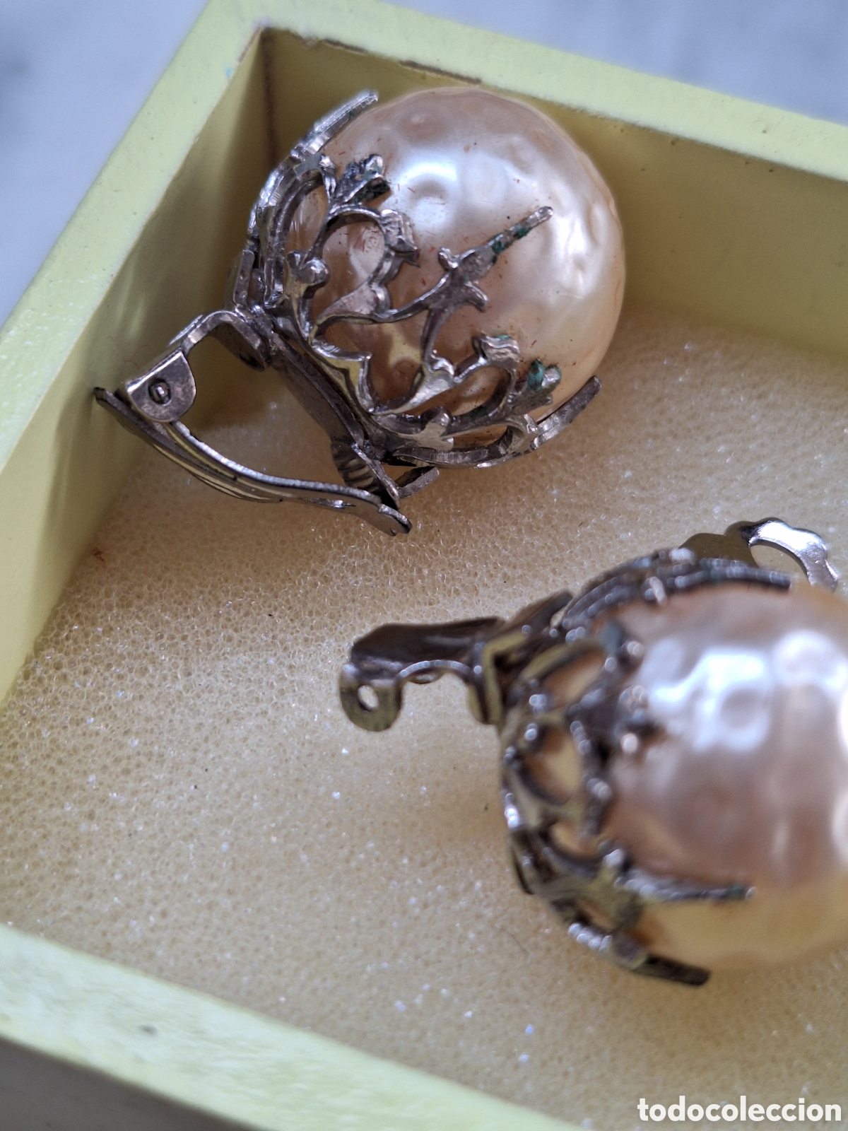 Joyeria: Pendientes plateados con perlas - Foto 2