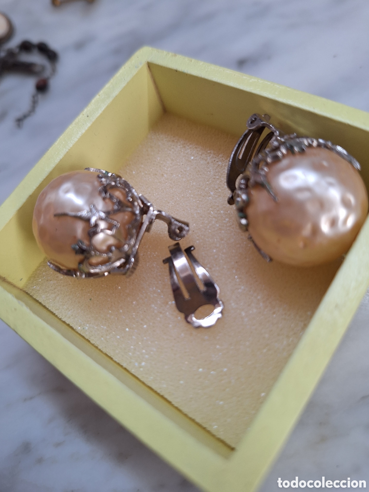 Joyeria: Pendientes plateados con perlas - Foto 3