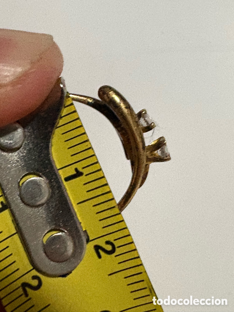 Joyeria: Anillo plata dorada 925 con pedrer&iacute;a (A3) - Foto 3