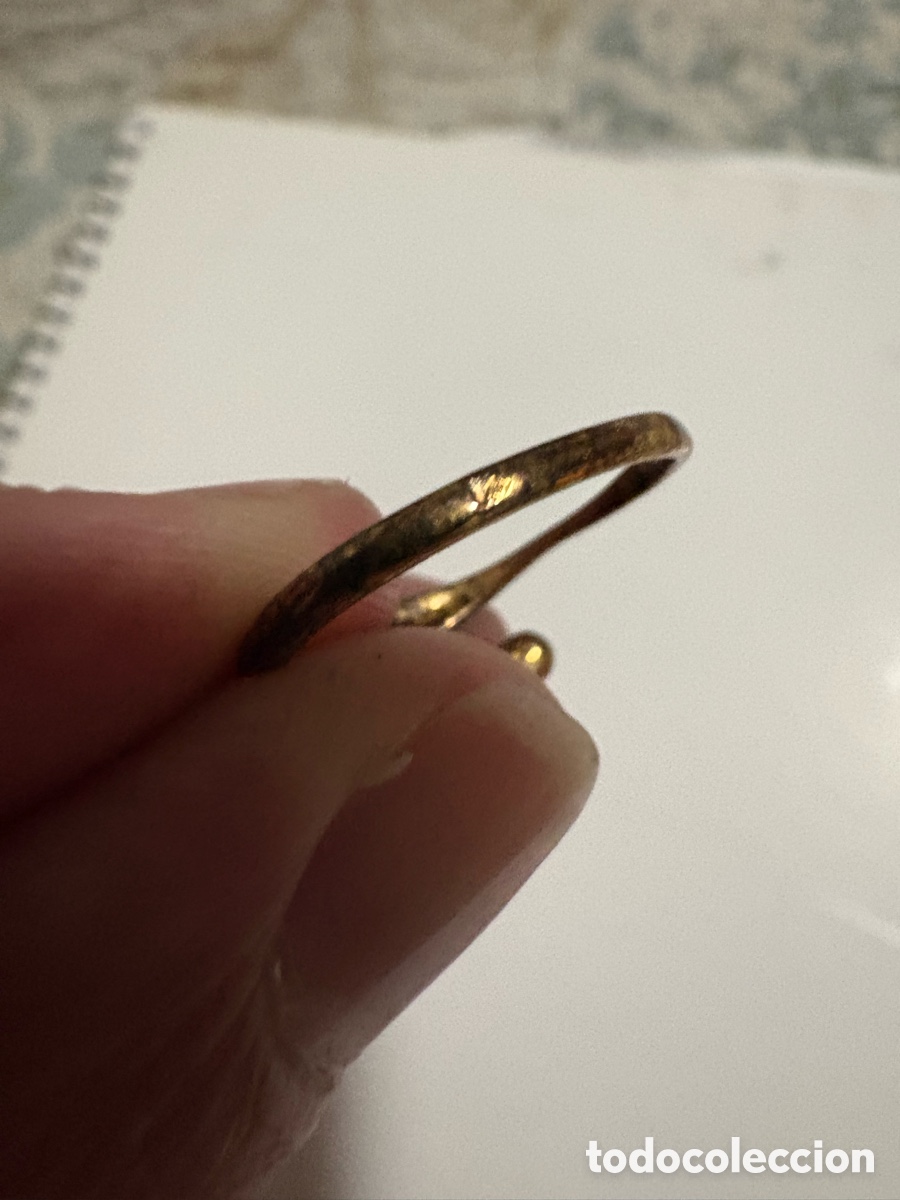 Joyeria: Anillo plata dorada 925 con pedrer&iacute;a (A3) - Foto 4