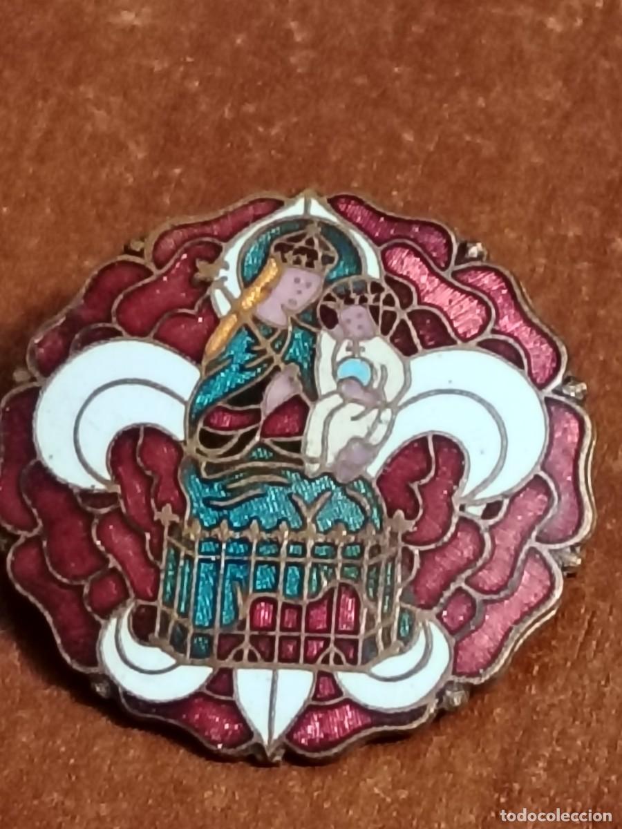 Joyeria: Broche religioso de virgen con ni&ntilde;o - Foto 2