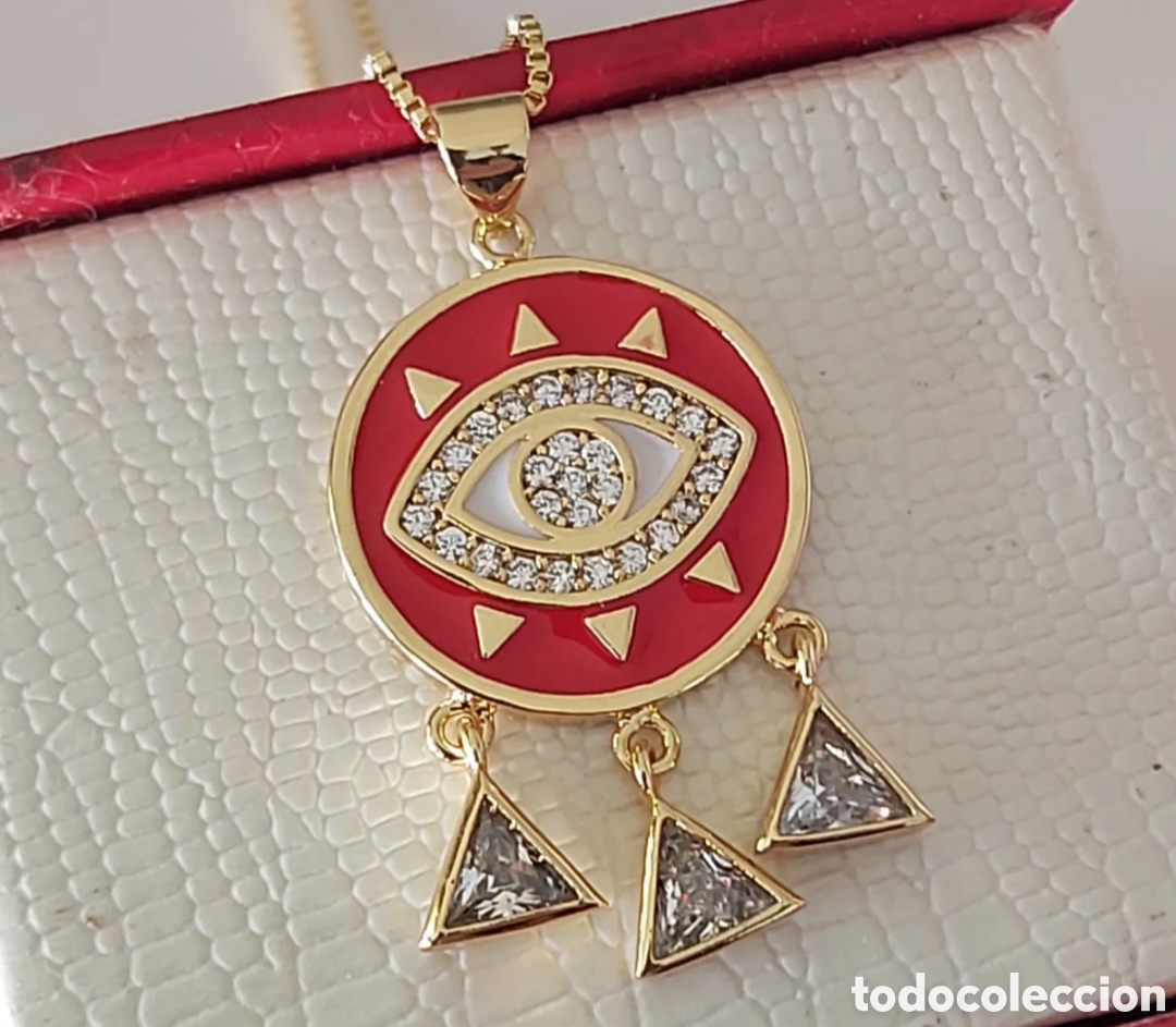 Joyeria: FANT&Aacute;STICO COLGANTE AMULETO PROTECTOR OJO TURCO. REF S5 EOS AMULETOS - Foto 1