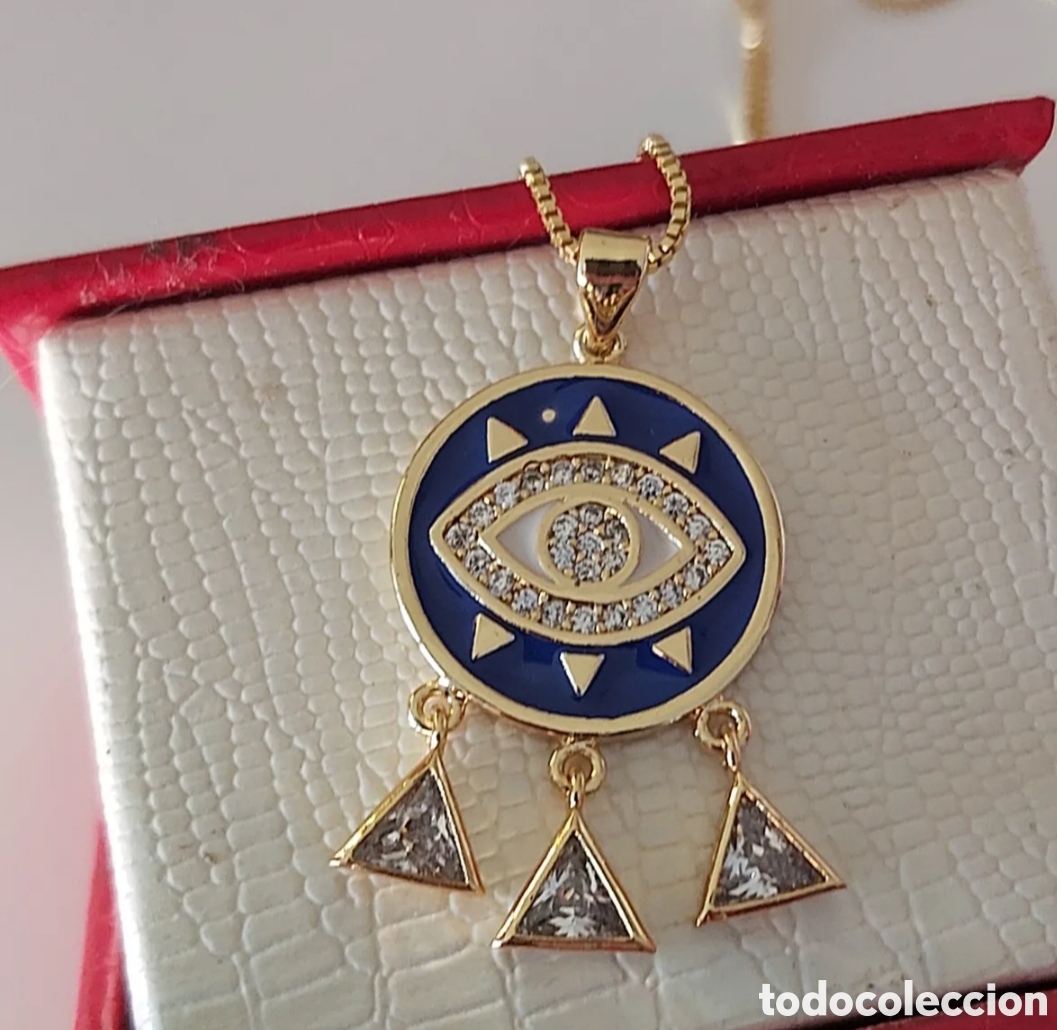 Joyeria: FANT&Aacute;STICO COLGANTE AMULETO PROTECTOR OJO TURCO. REF S6 EOS AMULETOS - Foto 1