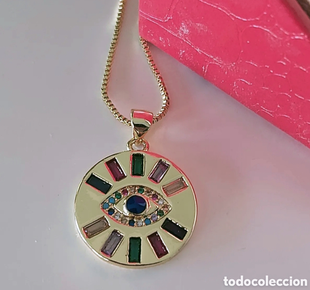 Joyeria: FANT&Aacute;STICO COLGANTE AMULETO PROTECTOR OJO TURCO. REF S4 EOS AMULETOS - Foto 1