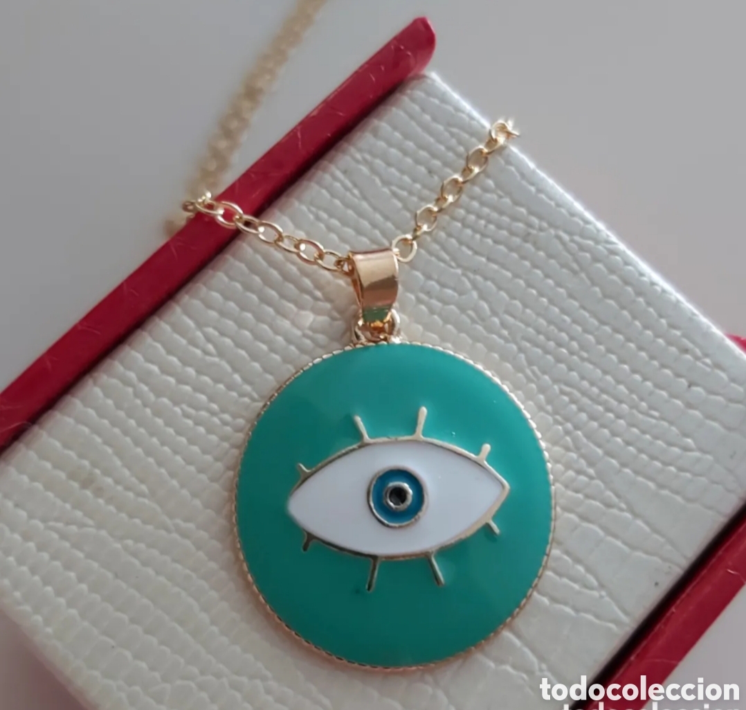 Joyeria: FANT&Aacute;STICO COLGANTE AMULETO PROTECTOR OJO TURCO. REF S6 EOS AMULETOS - Foto 1
