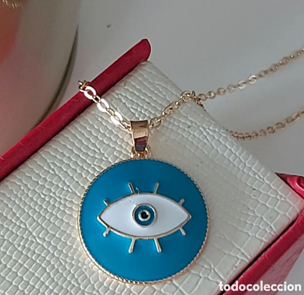 Joyeria: FANT&Aacute;STICO COLGANTE AMULETO PROTECTOR OJO TURCO. REF S5 EOS AMULETOS - Foto 1