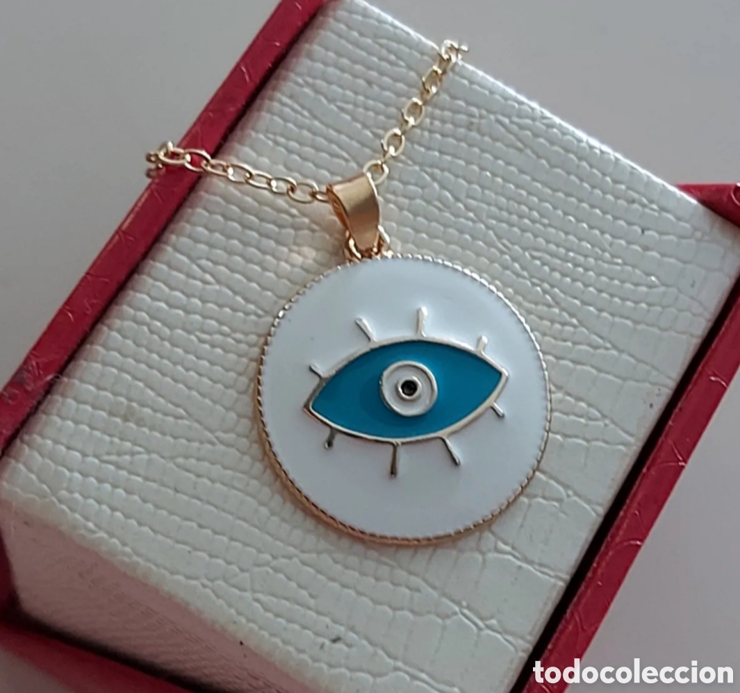 Joyeria: FANT&Aacute;STICO COLGANTE AMULETO PROTECTOR OJO TURCO. REF S6 EOS AMULETOS - Foto 1