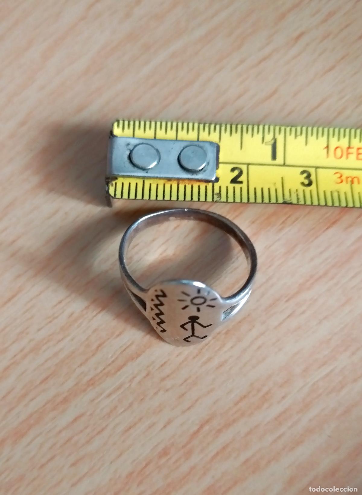 Joyeria: Anillo de plata de ley, tipo sello. - Foto 2