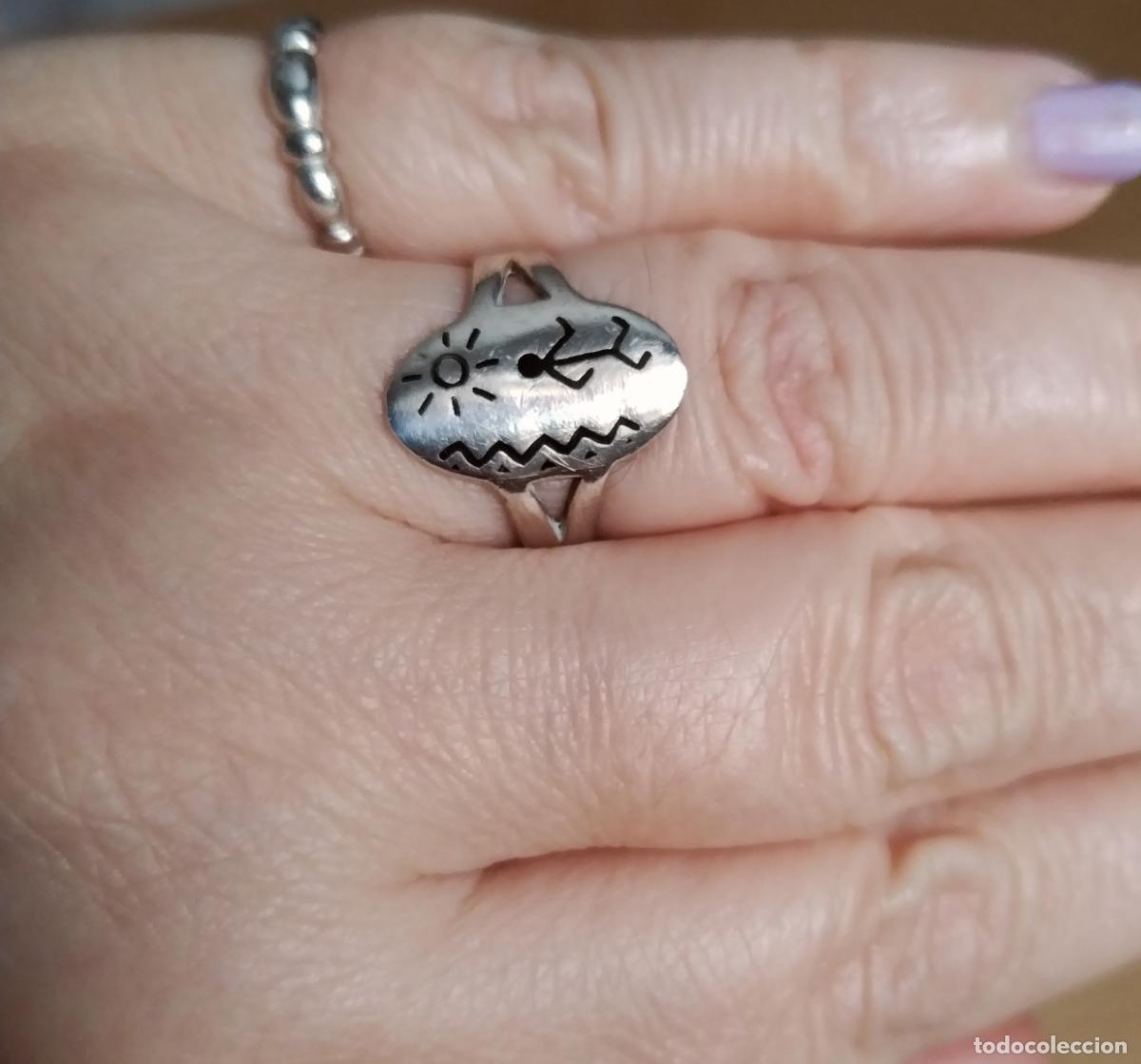 Joyeria: Anillo de plata de ley, tipo sello. - Foto 3