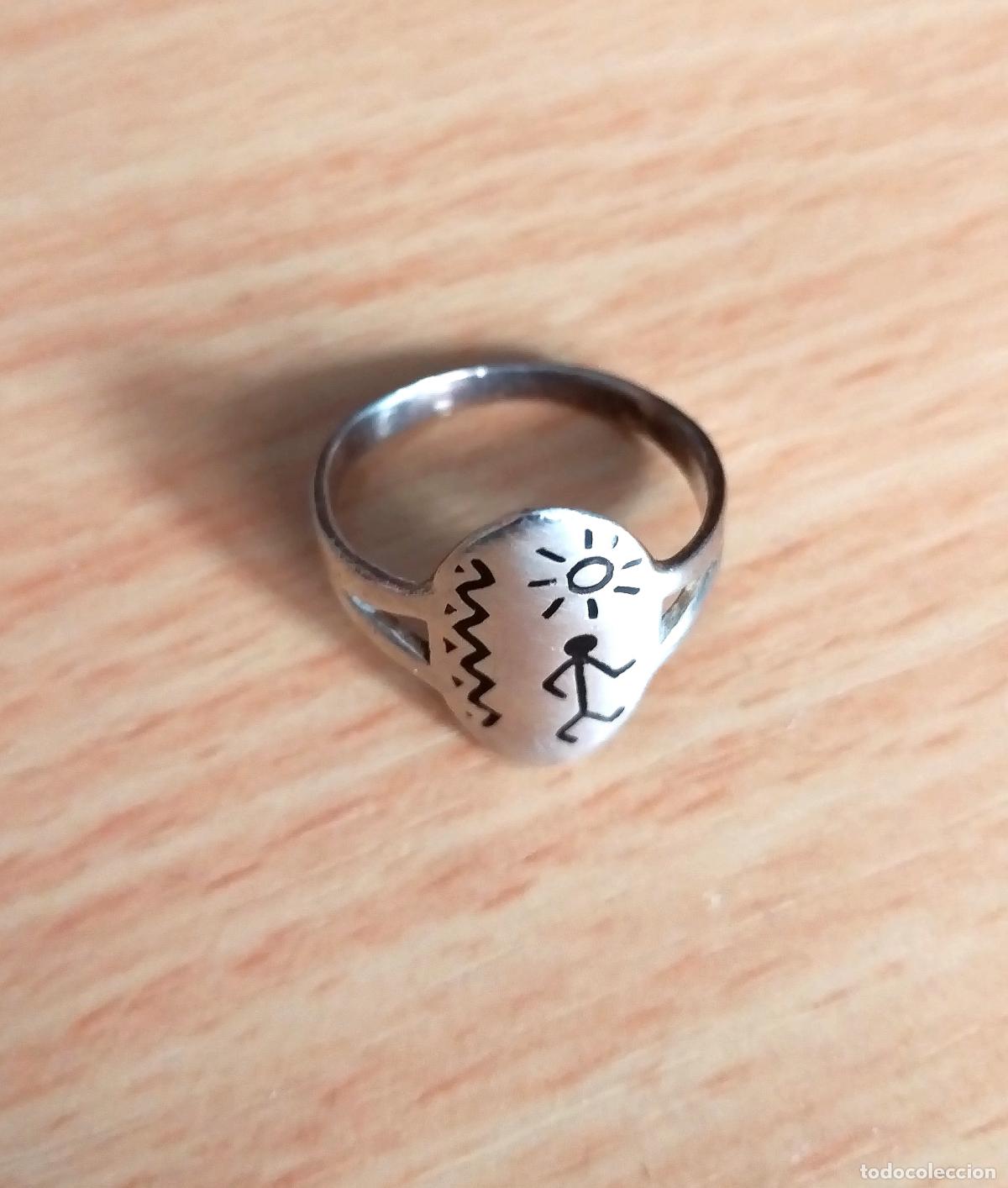 Joyeria: Anillo de plata de ley, tipo sello. - Foto 4