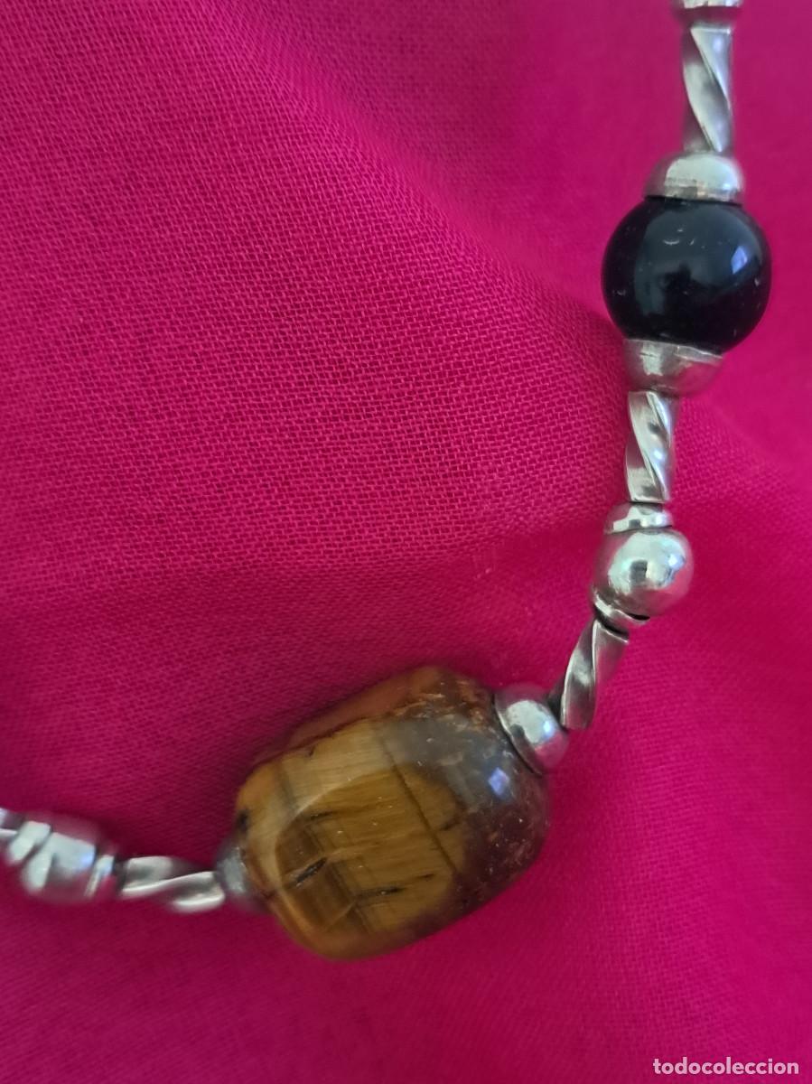 Joyeria: COLLAR DE PLATA Y CUENTAS DE OJO DE TIGRE Y ONIX ref. BC - Foto 5