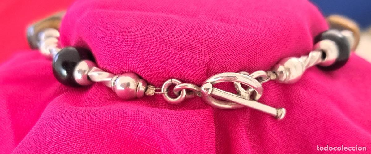 Joyeria: COLLAR DE PLATA Y CUENTAS DE OJO DE TIGRE Y ONIX ref. BC - Foto 6