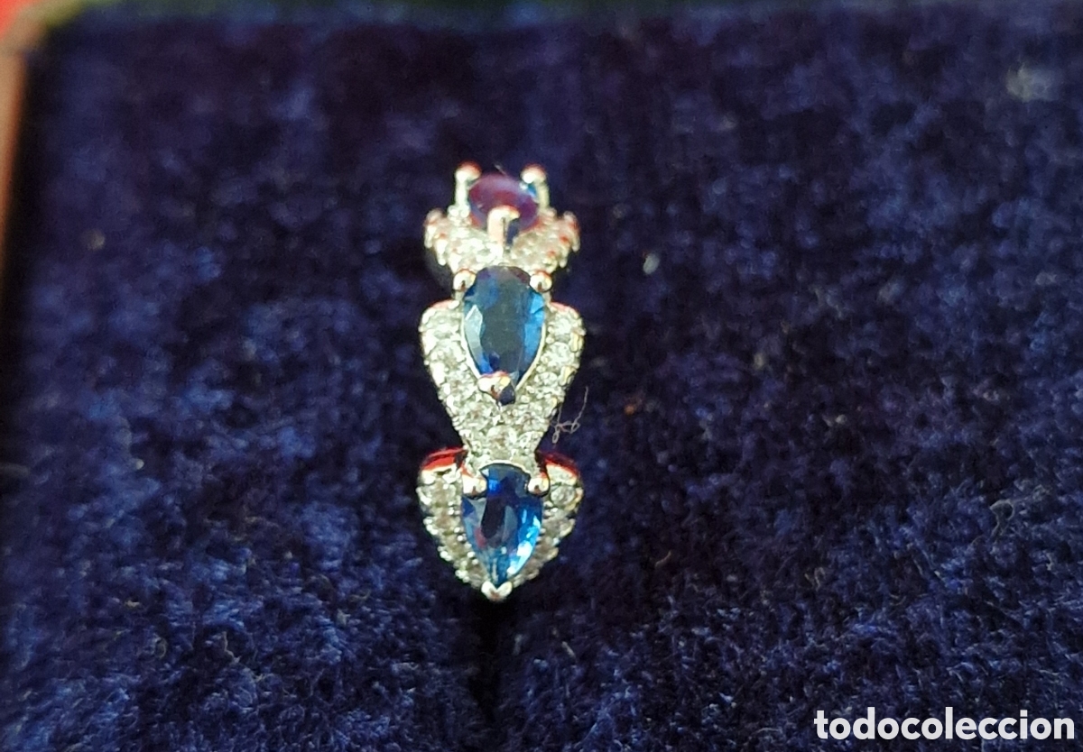 Joyeria: Pendientes de aro plateados con circonitas - Foto 4