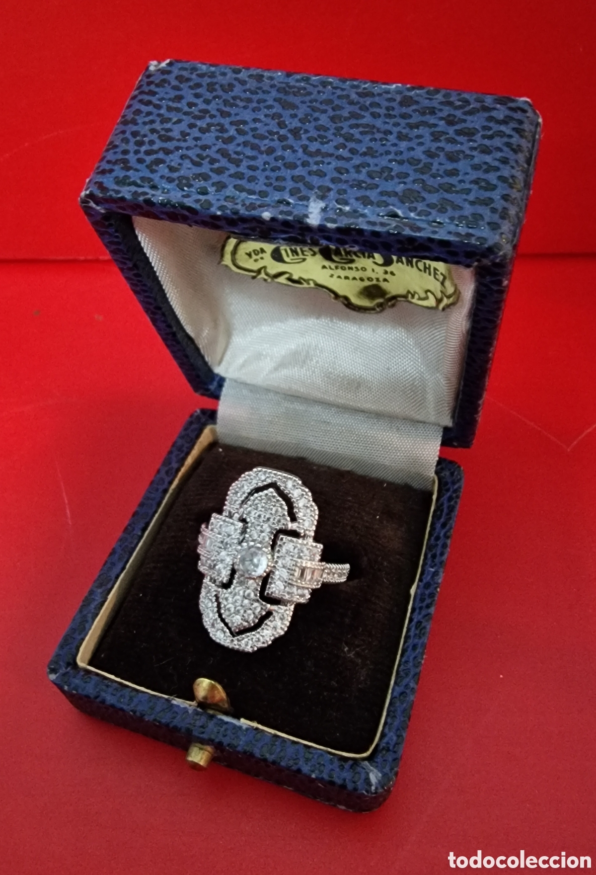 Joyeria: Anillo estilo Art Dec&oacute; plateado - Foto 1