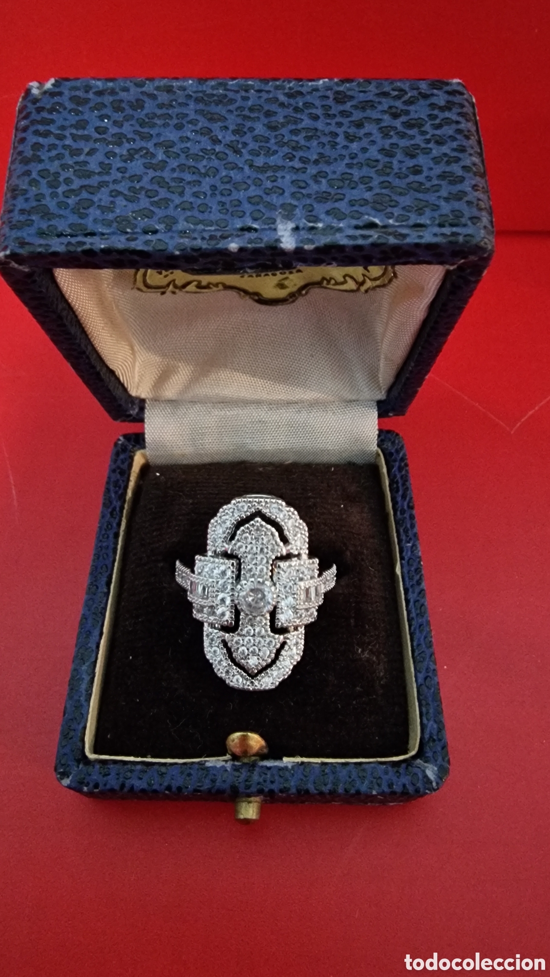 Joyeria: Anillo estilo Art Dec&oacute; plateado - Foto 2
