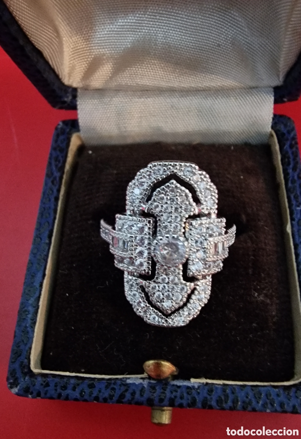 Joyeria: Anillo estilo Art Dec&oacute; plateado - Foto 4