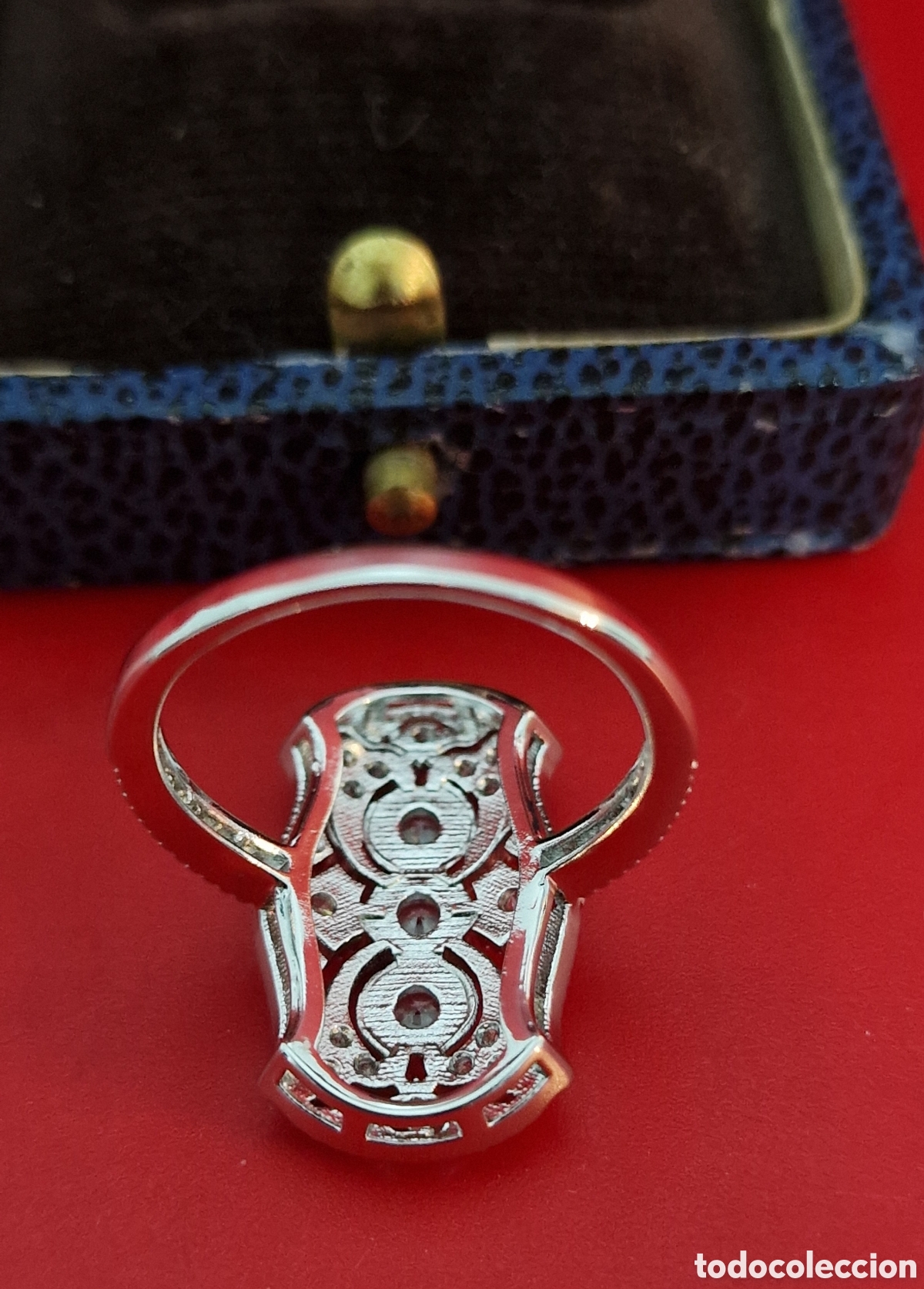 Joyeria: Anillo estilo Art Dec&oacute; plateado - Foto 3