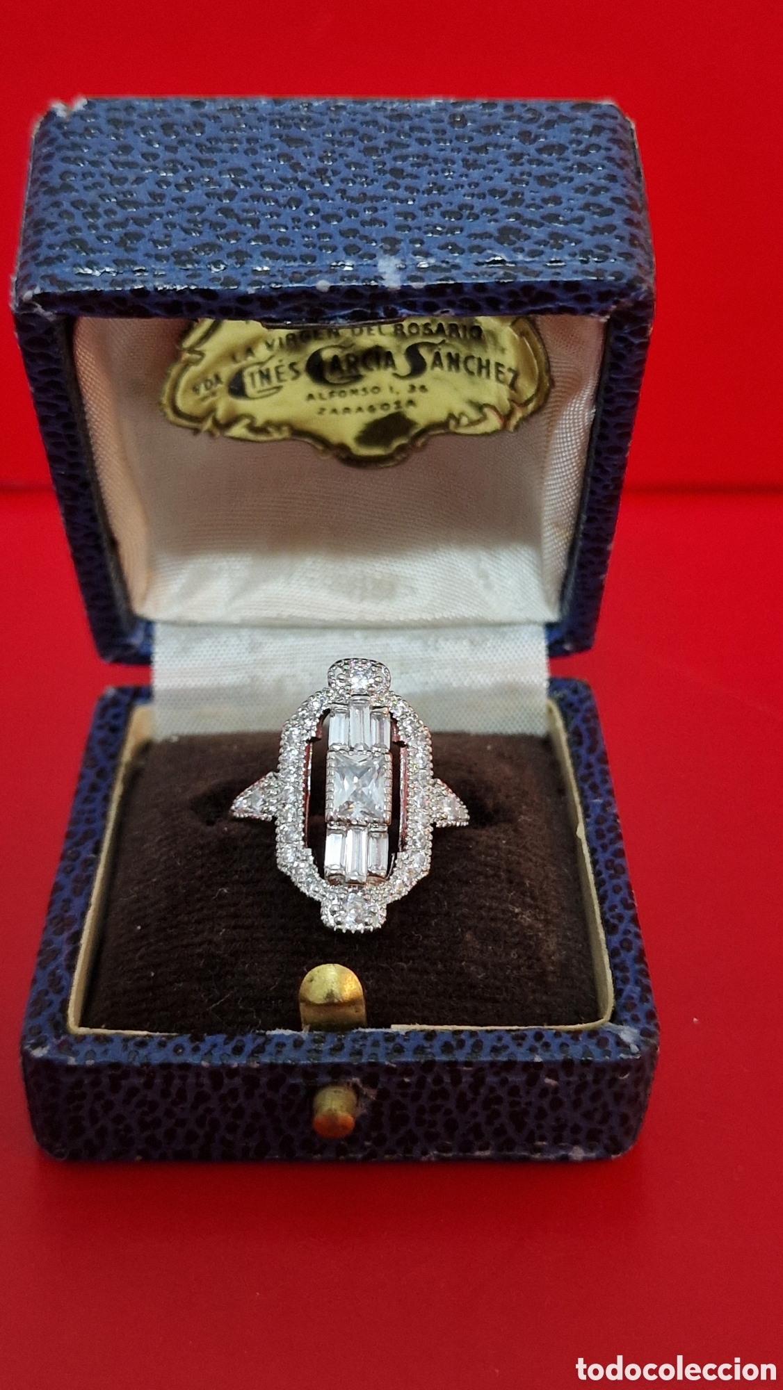 Joyeria: Anillo estilo Art Dec&oacute; plateado - Foto 2