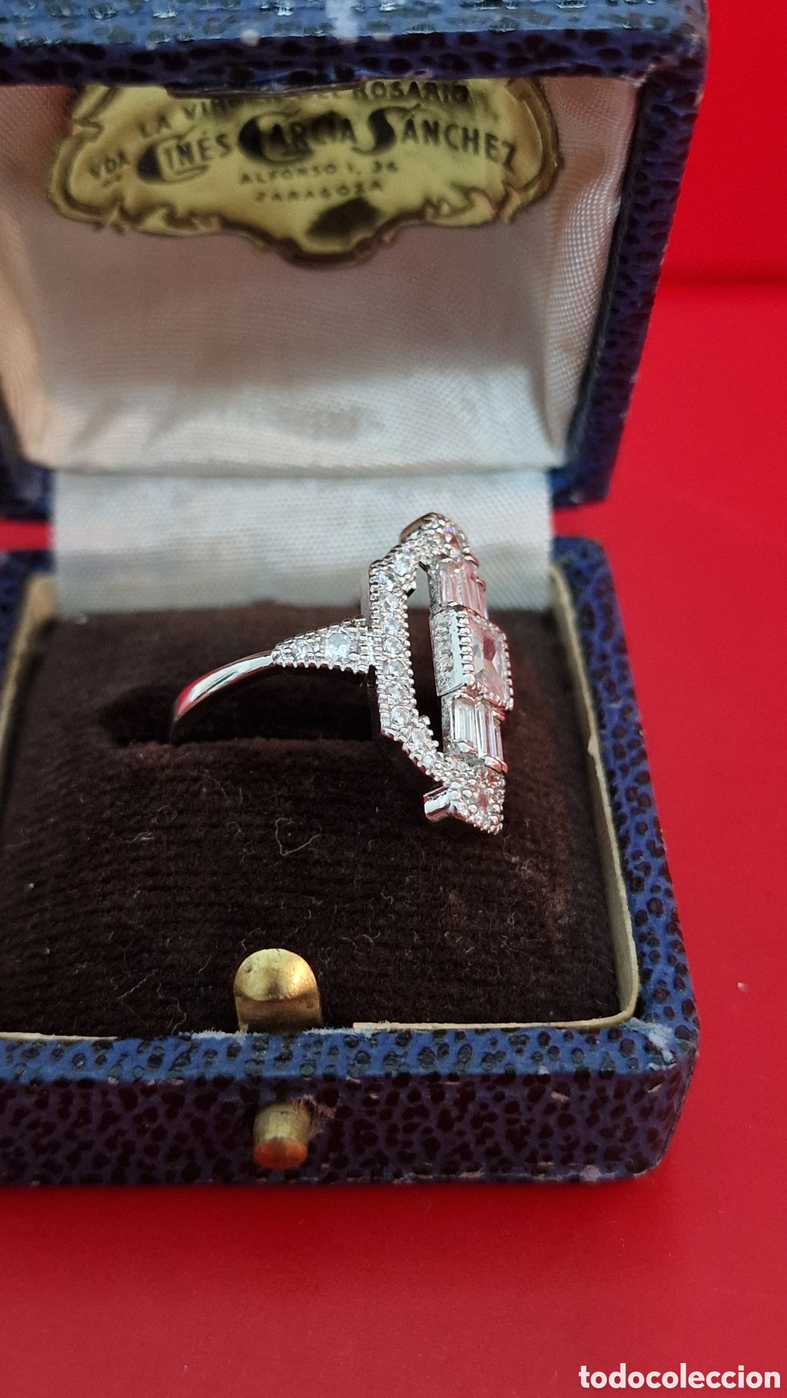 Joyeria: Anillo estilo Art Dec&oacute; plateado - Foto 3