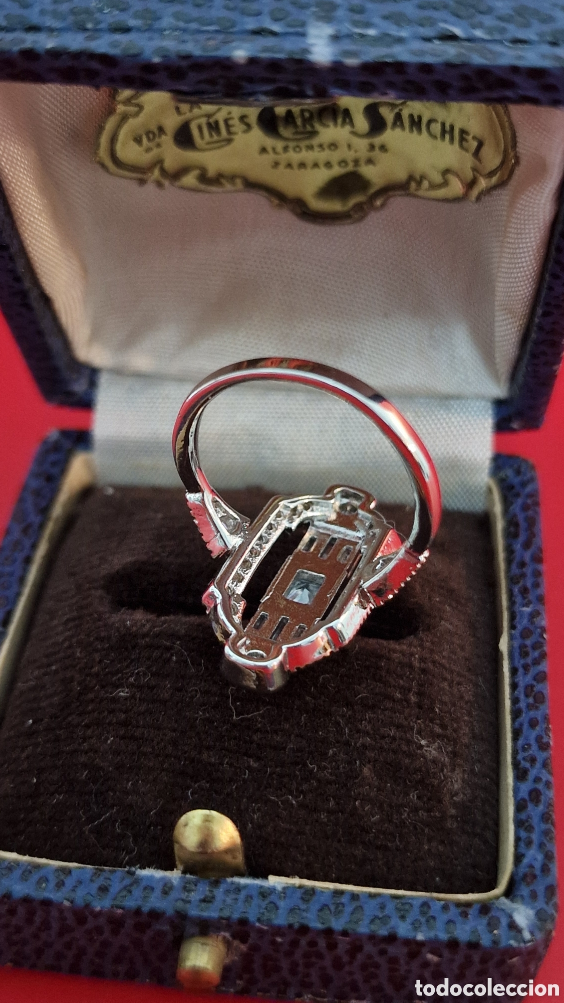 Joyeria: Anillo estilo Art Dec&oacute; plateado - Foto 4