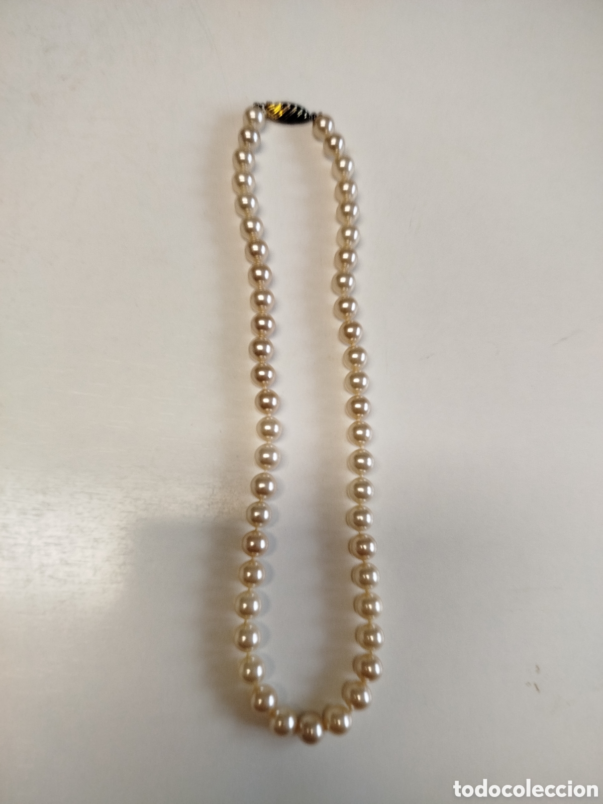 Joyeria: Collar de perlas cultivadas con broche dorado - Foto 1