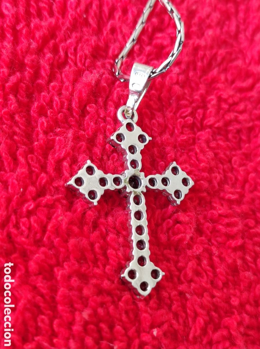 Joyeria: colgante Cruz de plata con cadena - Foto 2