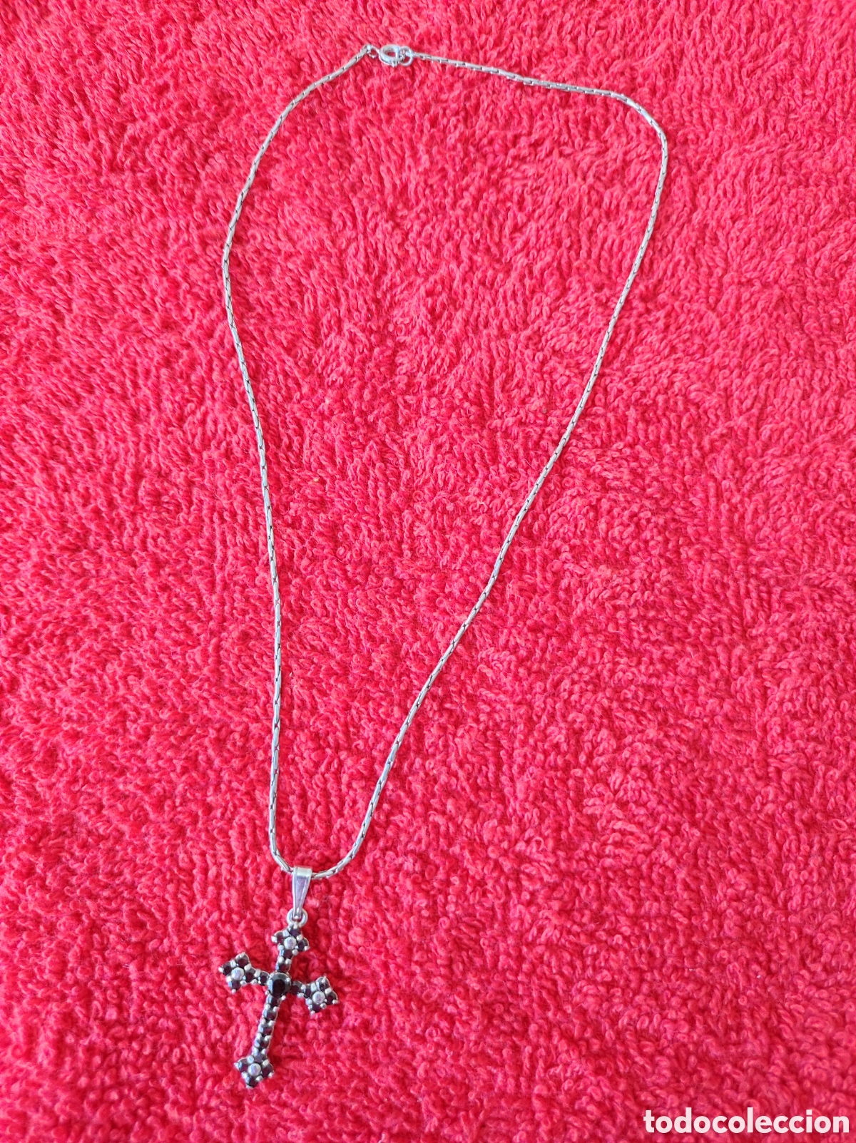 Joyeria: colgante Cruz de plata con cadena - Foto 4