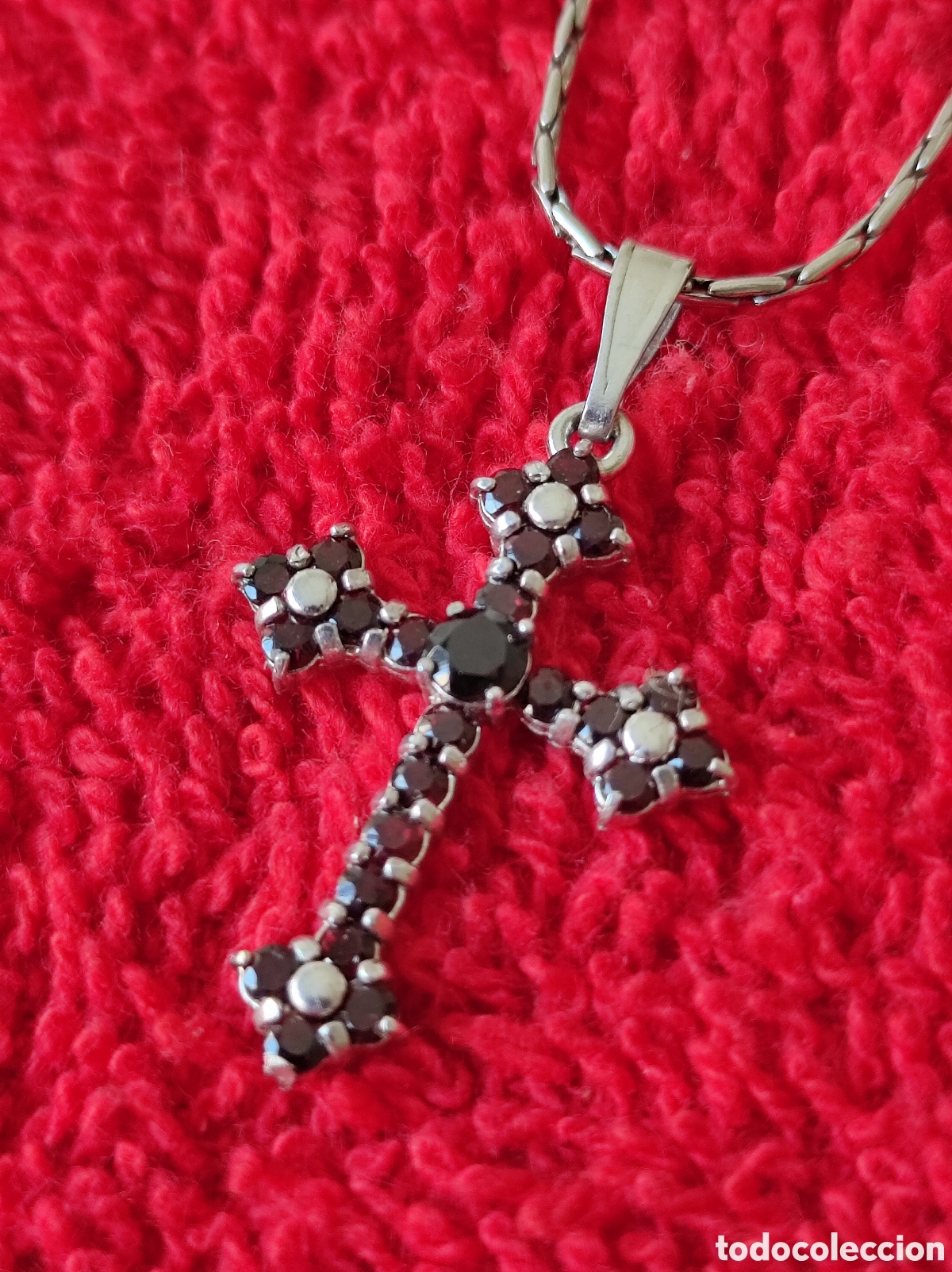 Joyeria: colgante Cruz de plata con cadena - Foto 1